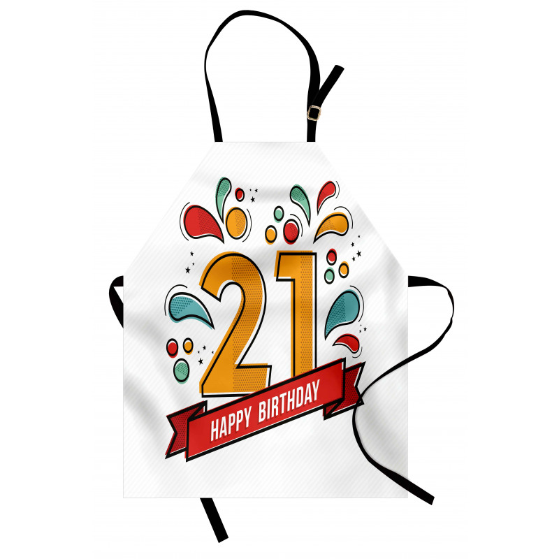 Digital 21 Birthday Apron