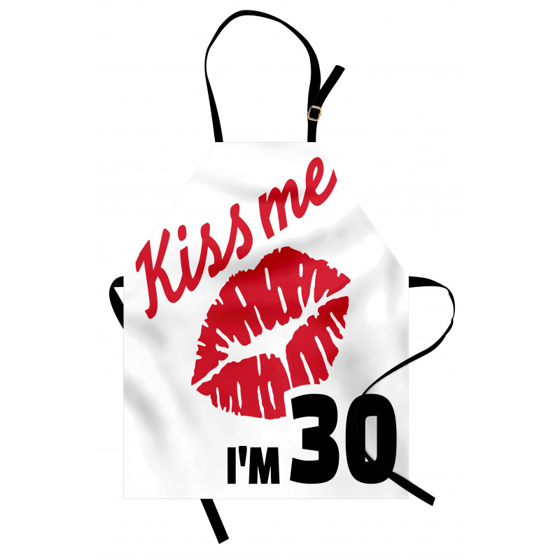30th Birthday Kiss Apron