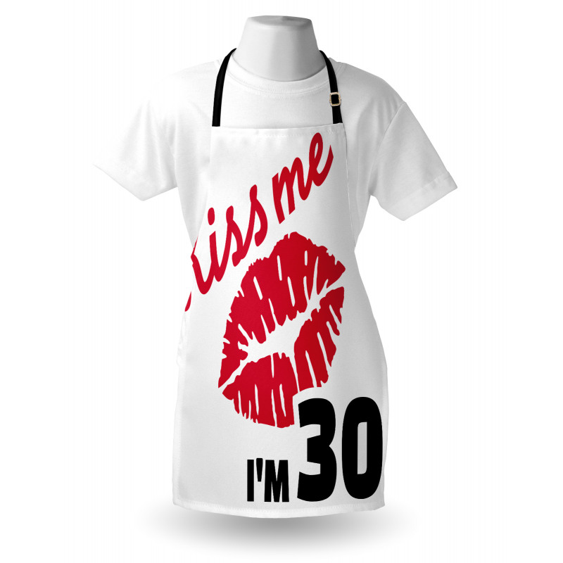 30th Birthday Kiss Apron