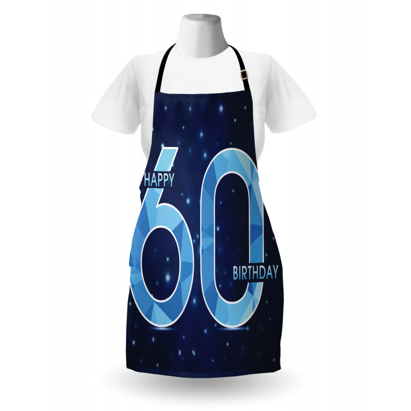 Birthday 60 Stars Apron