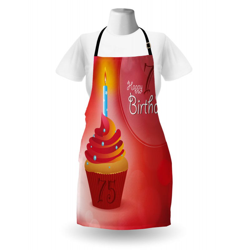 Starry Candle Cupcake Apron