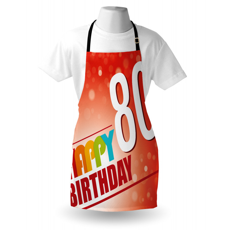 80 Old Birthday Party Apron