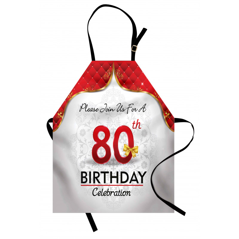 Birthday Party Invite Apron