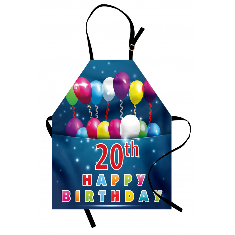 Balloons on Blue Tone Apron