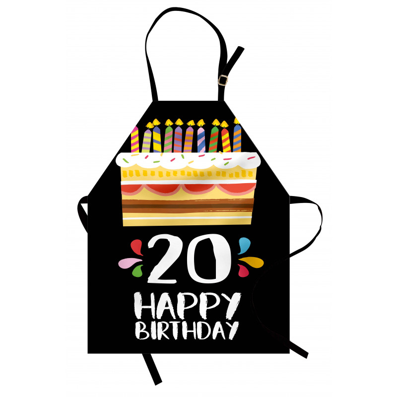 Party Cake Candles Apron