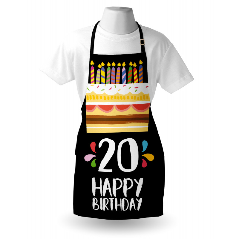 Party Cake Candles Apron