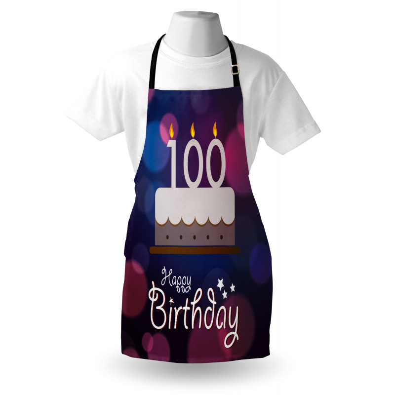 Cartoon Cake Candles Apron