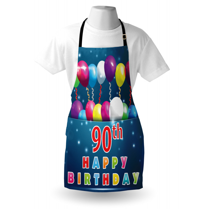 Doğum Günü Mutfak Önlüğü Doksan Yaş Balonları