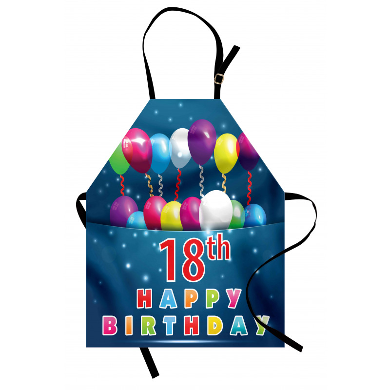 18 Birthday Balloons Apron