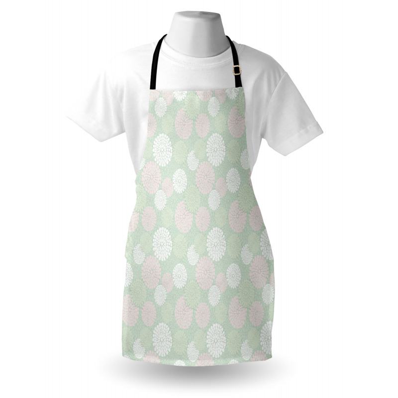 Pastel Dahlia Blossoms Apron