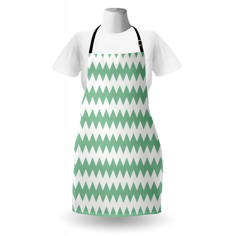 Zigzag Twisty Modern Apron