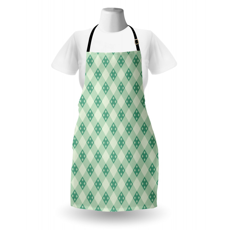 Striped Geometrical Tile Apron