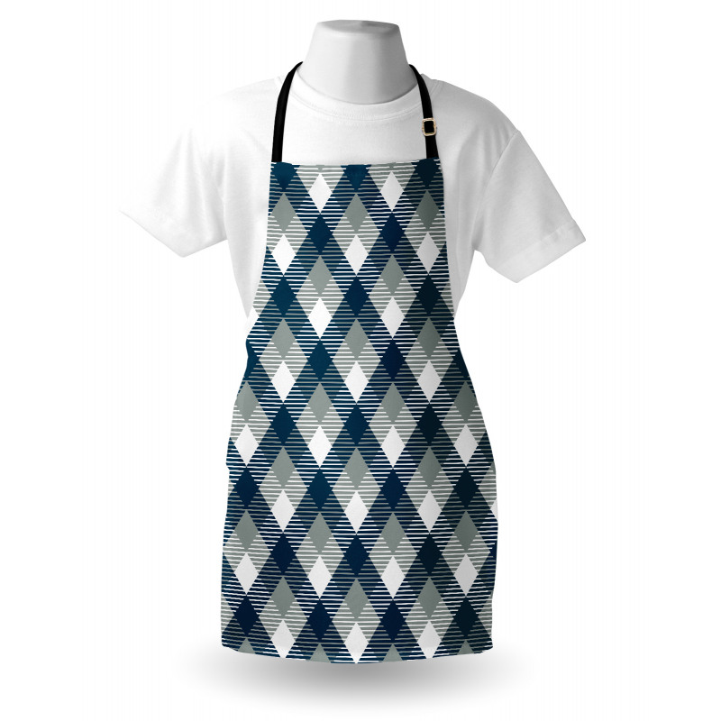 Checkered Tartan Shape Apron