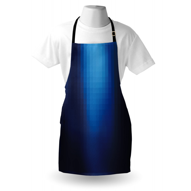 Blurry Mosaic Pixel Square Apron