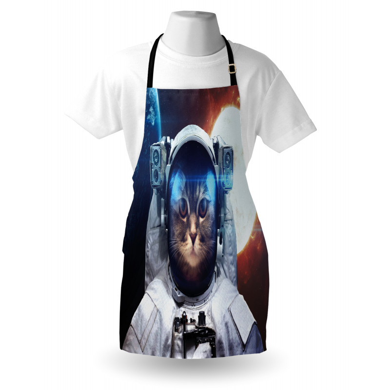 Kitty in Galaxy Dust Apron