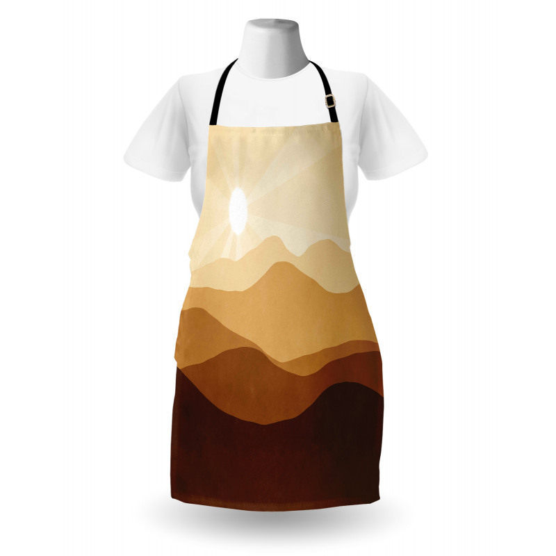 Abstract Sunrise Mountains Apron