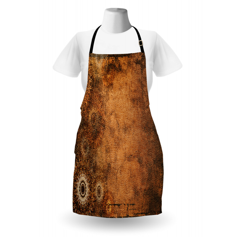 Aged Texture Vintage Floral Apron