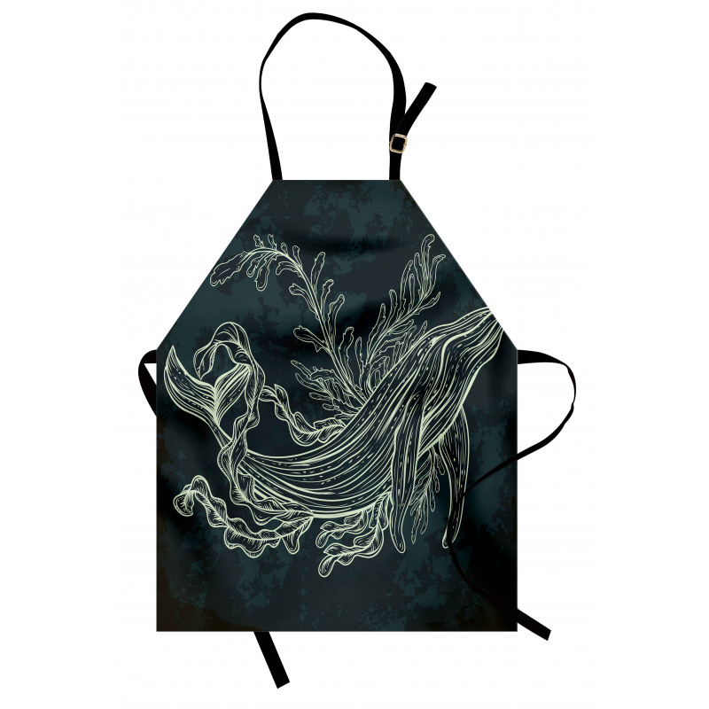 Doodle Coral Reef Seaweed Apron