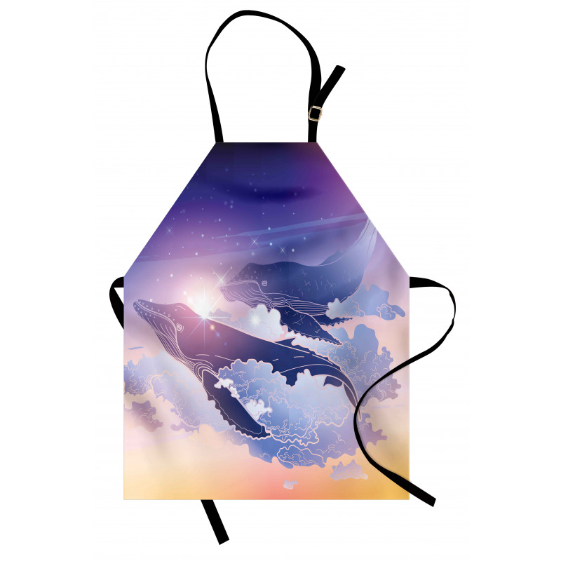 Dreamy Night with Clouds Apron