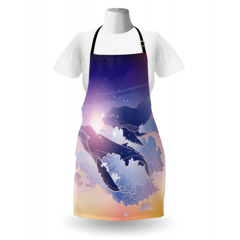 Dreamy Night with Clouds Apron
