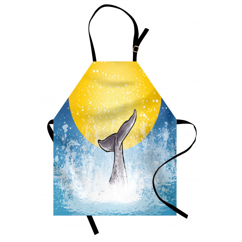 Fish Tail Ocean Full Moon Apron