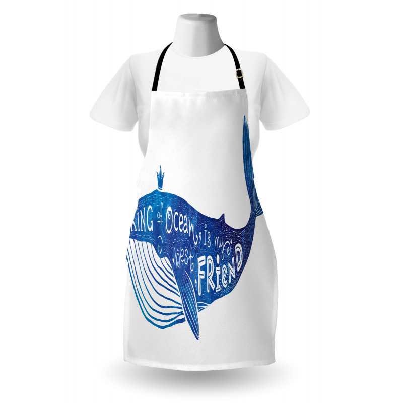 Whale King Friend Apron