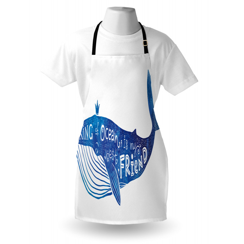 Whale King Friend Apron