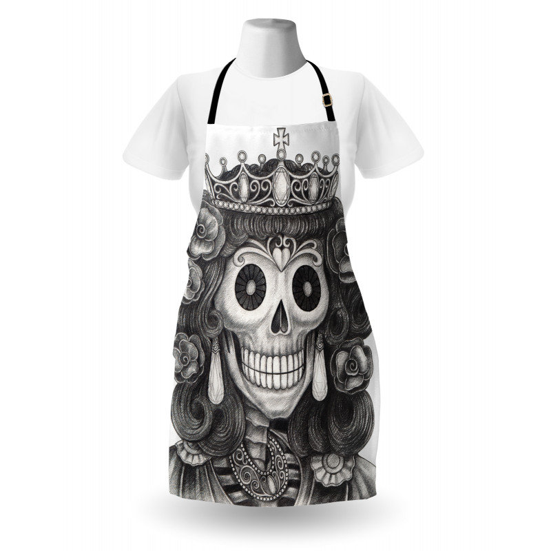 Dead Queen Folk Flowers Apron