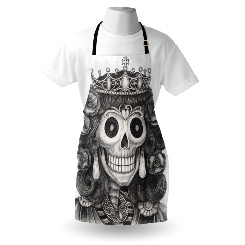 Dead Queen Folk Flowers Apron