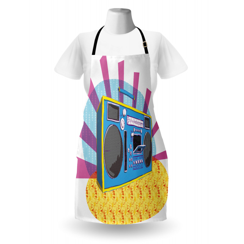 Boom Box Pop Art Dance Apron