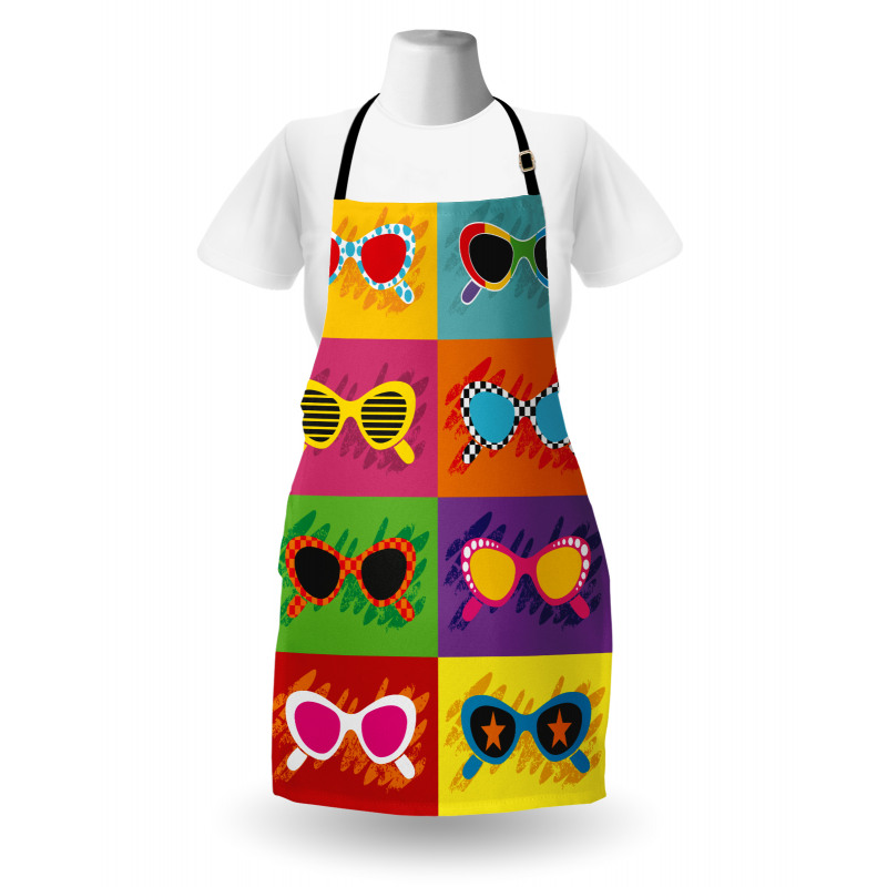 Colorful Pop Sunglasses Apron