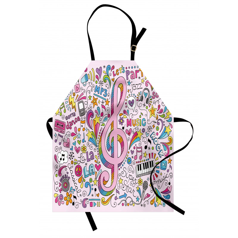 Music Clef Groovy Doodles Apron