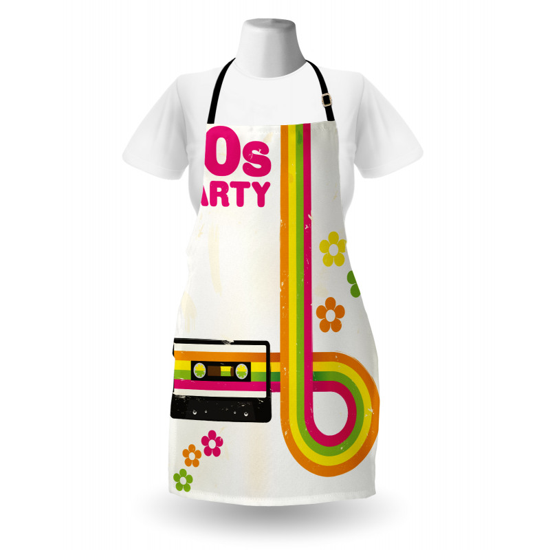 70s Party Casette Tape Apron