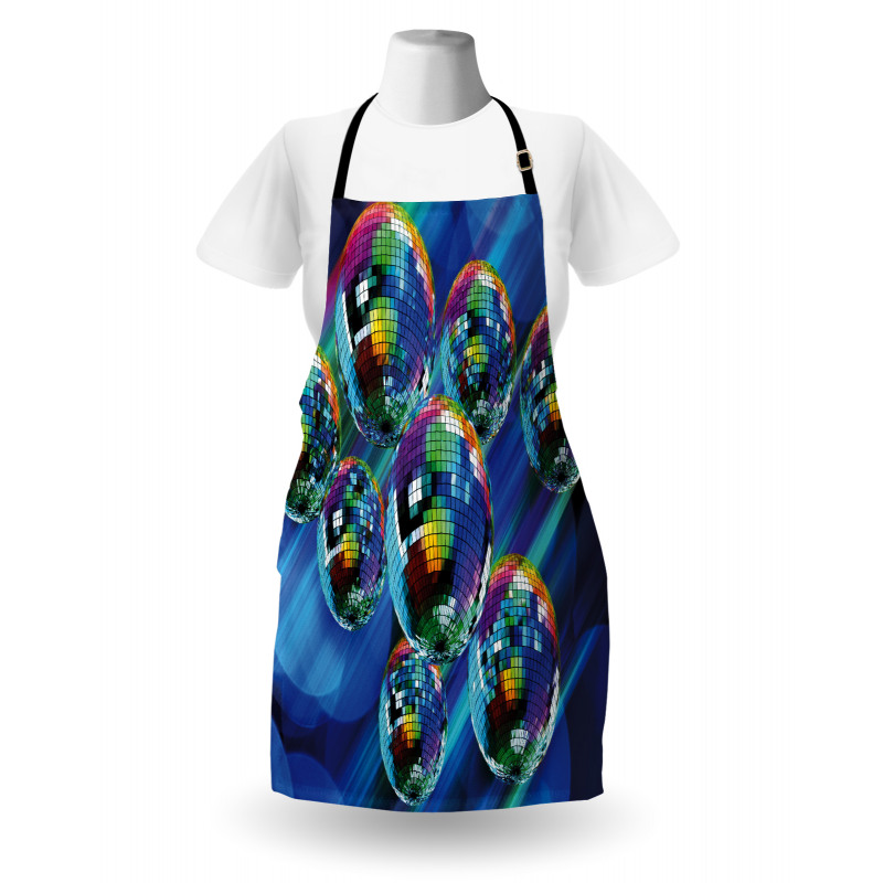 Colorful Disco Club Apron