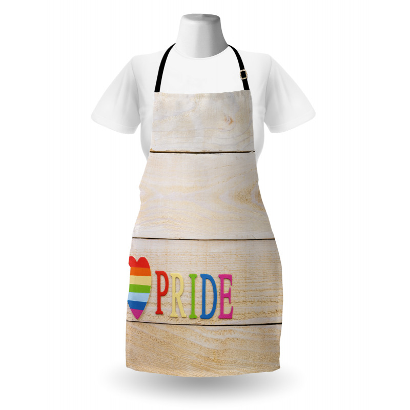 Heart Sign Colorful Love Apron