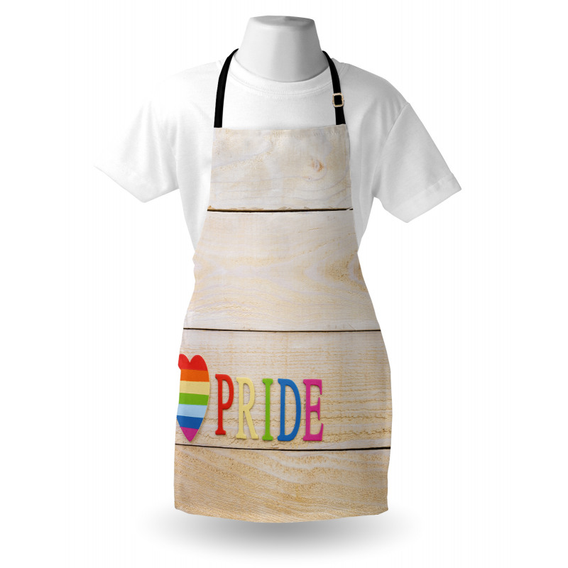 Heart Sign Colorful Love Apron