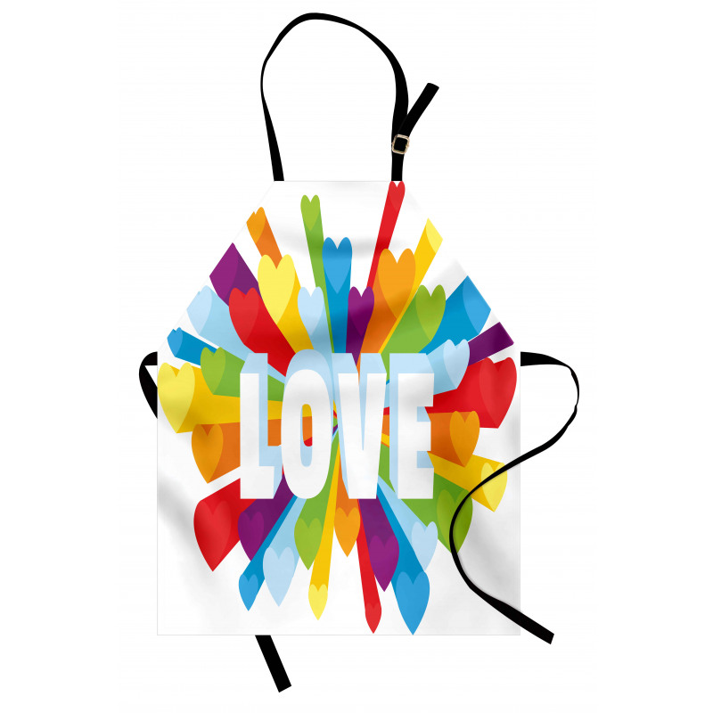 Love Burst Gay LGBT Apron