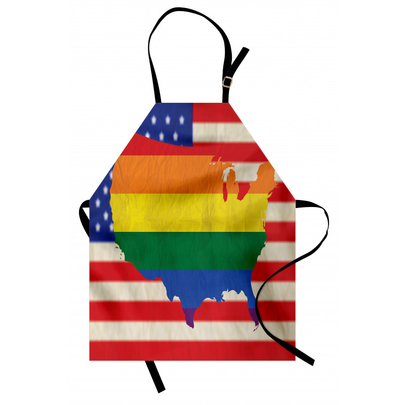 USA Flag Gay Rights Apron