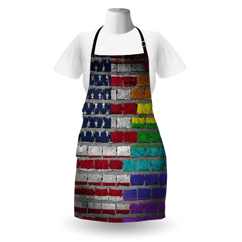 Brick Wall Pride Apron