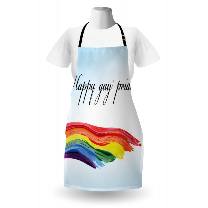 Celebratory Text Colorful Apron