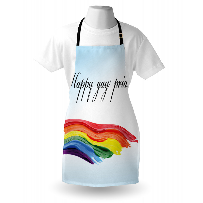 Celebratory Text Colorful Apron