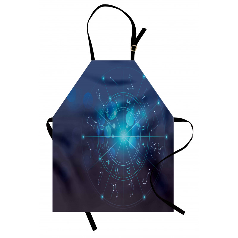Zodiac Signs in Space Apron