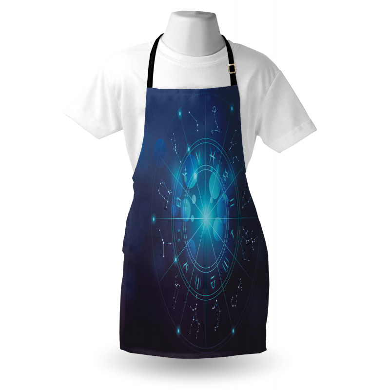 Zodiac Signs in Space Apron