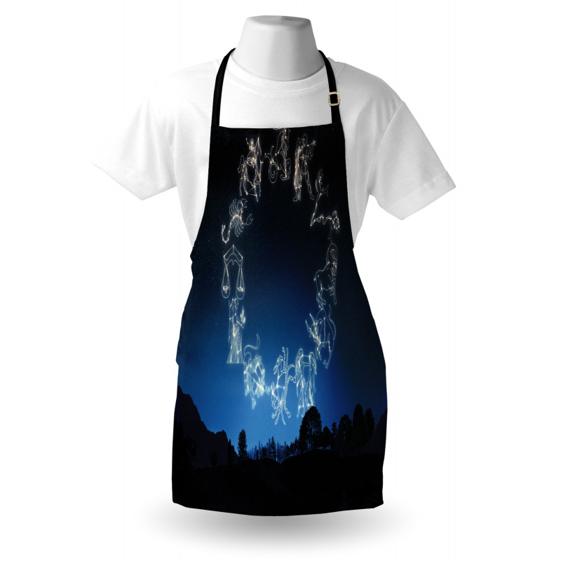 Sketchy Zodiacal Sign Apron