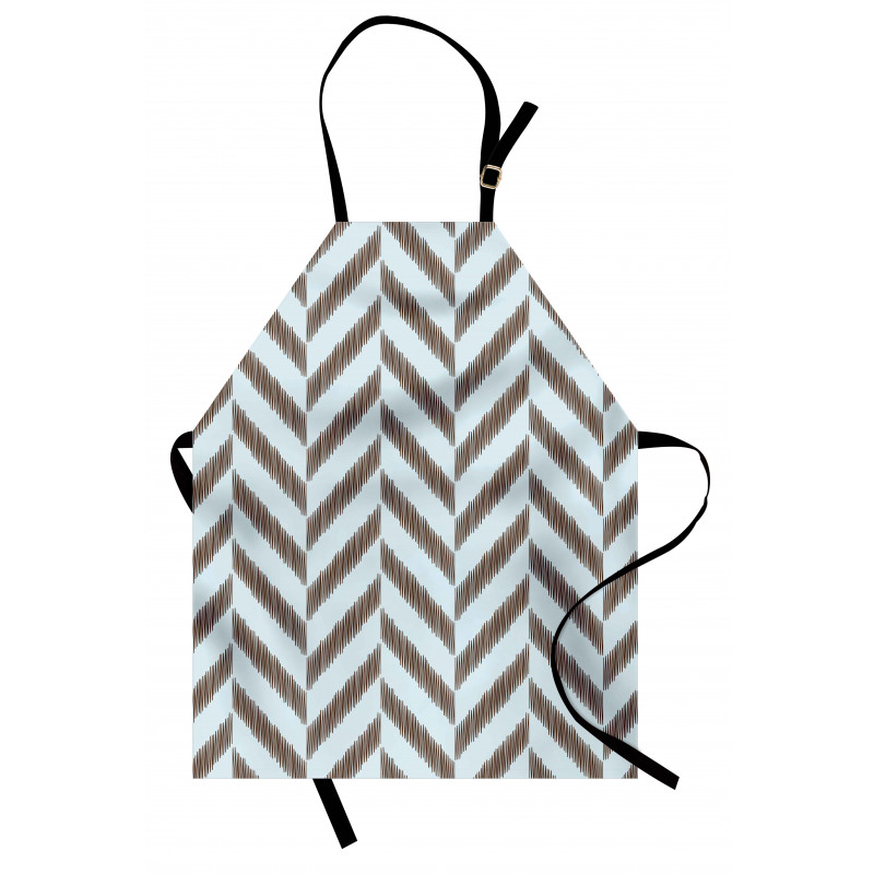 Sketchy Chevron Zig Zag Apron