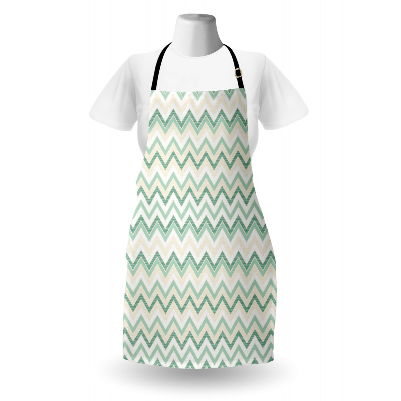 Blurry Abstract Zig Zag Apron