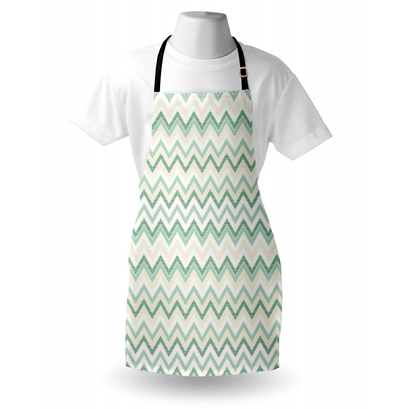 Blurry Abstract Zig Zag Apron