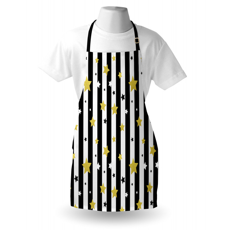 Vertical Lines Stars Apron