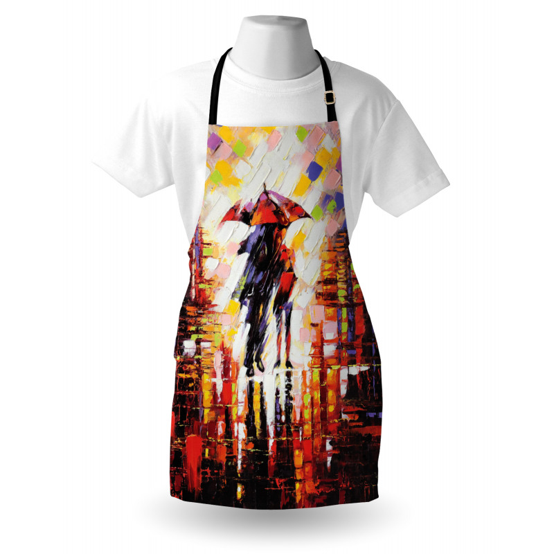 Romantic Painting Couple Apron