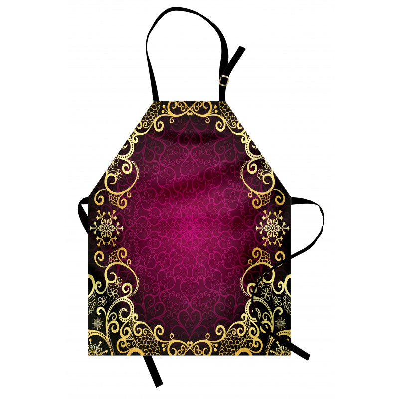 Purple Frame Curls Apron